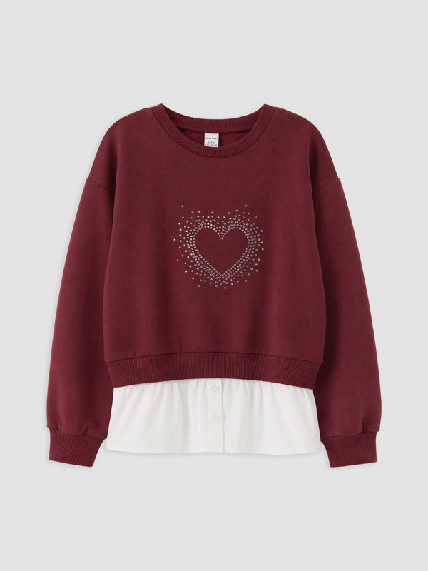 LCW Kids Printed Girls' Thick Sweatshirt
