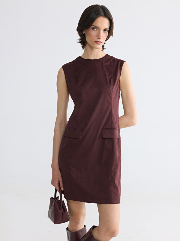 LCWAIKIKI Classic Robe Brun Femme