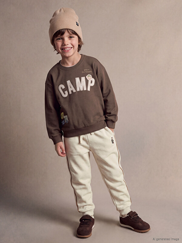 LCW Kids Baskılı Erkek Çocuk Jogger Eşofman Altı