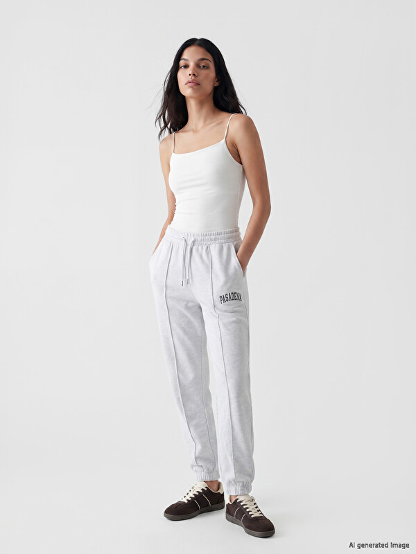 XSIDE Femër Gri Pantallona sportive jogger