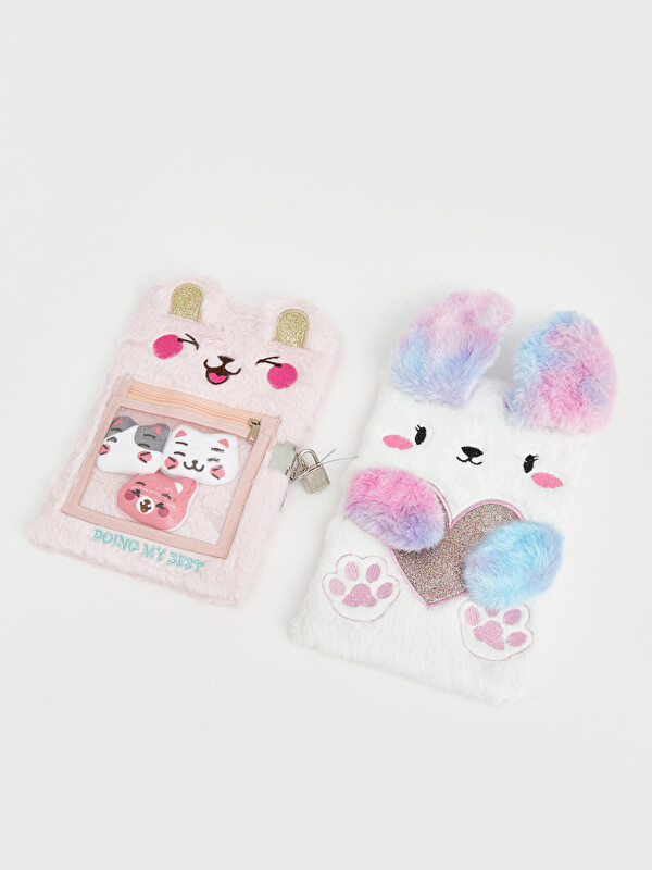 LCW JOY Girls' Plush Notebook