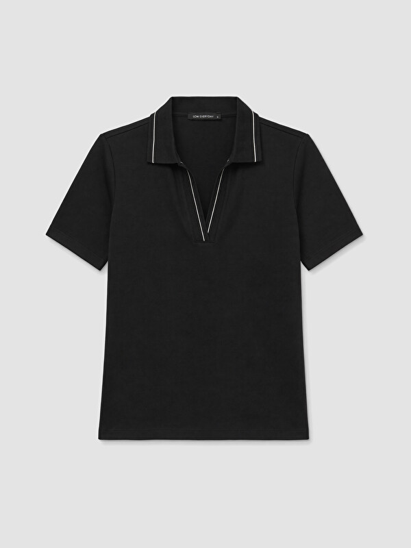 LCW EVERYDAY Tricou Polo Slim Fit din Tricot Striat pentru Femei