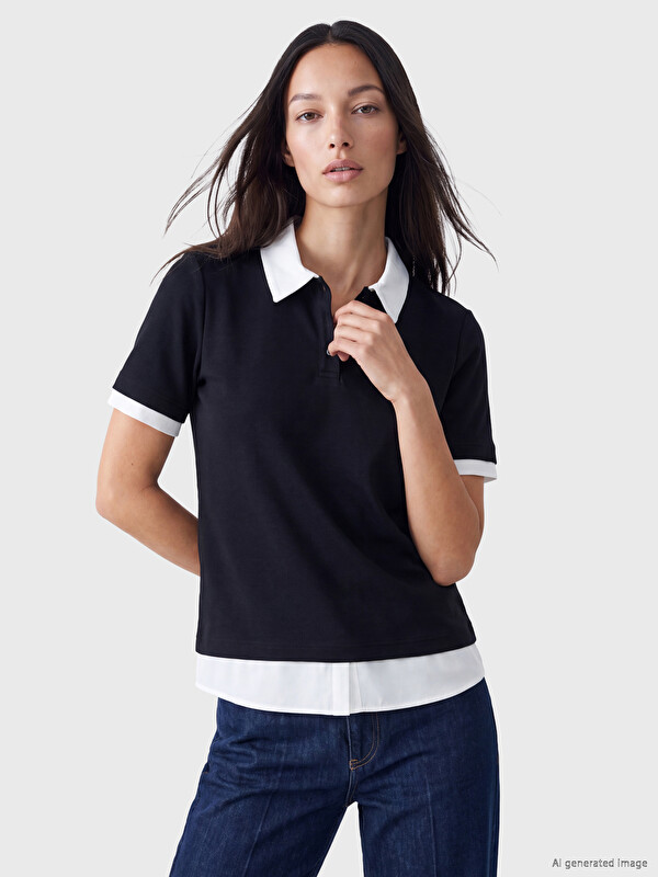 LCW EVERYDAY Polo Yaka Kadın Tişört