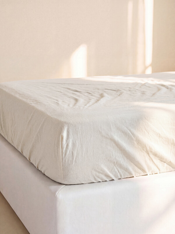 LCW HOME Double Cotton Fitted Sheet