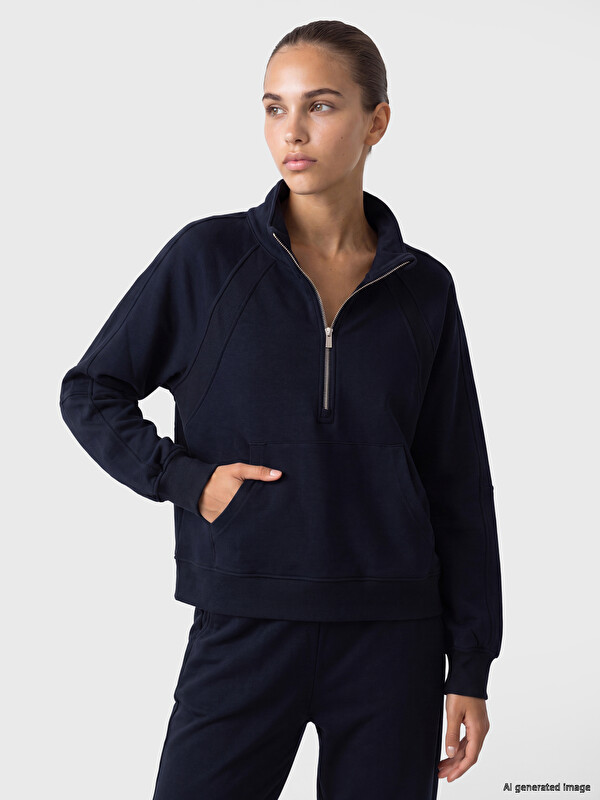 KOOR SPORT Woman Navy Sweatshirt