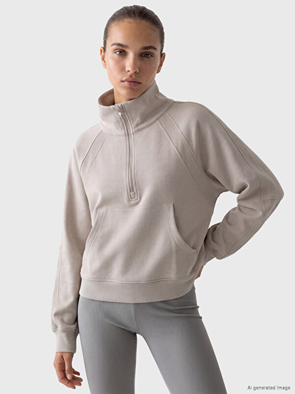 KOOR SPORT Sweat-shirt Gris Femme