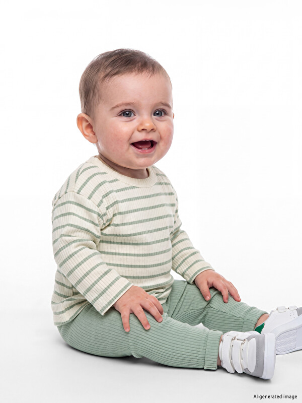 LCW baby Çizgili Erkek Bebek Takım