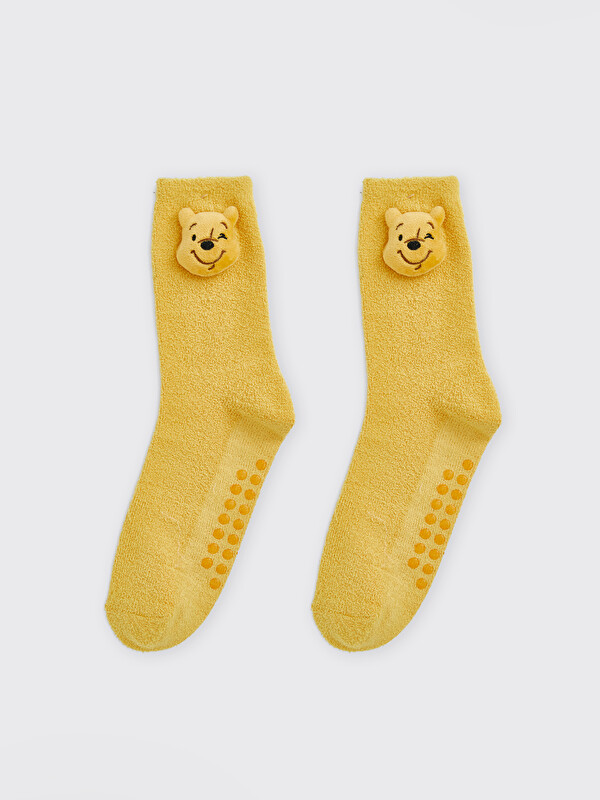 LCW HOME Șosete până la gleznă imprimate Winnie the Pooh pentru femei