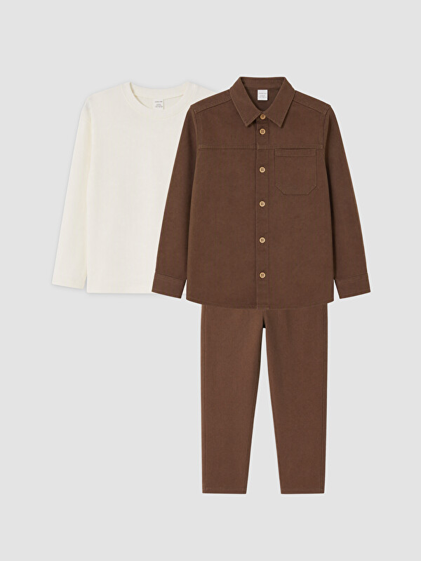 LCW Kids Gabardine Jungen 3-teiliges Set