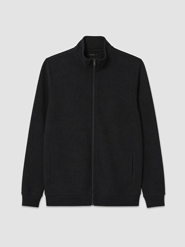 XSIDE Mock Neck Men's Zip-Up Sweatshirt