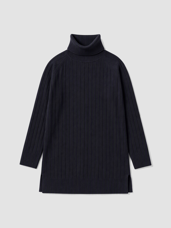 LCW Modest Woman Navy Tunic
