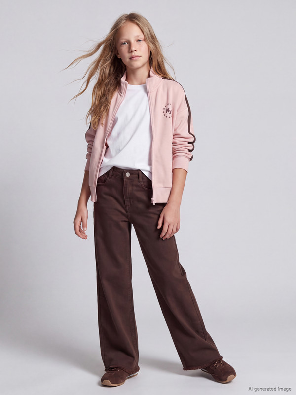LCW Kids Wideleg Kız Çocuk Jean Pantolon