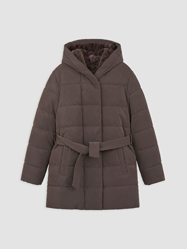 LCW Kids Kapüşonlu Kız Çocuk Şişme Mont