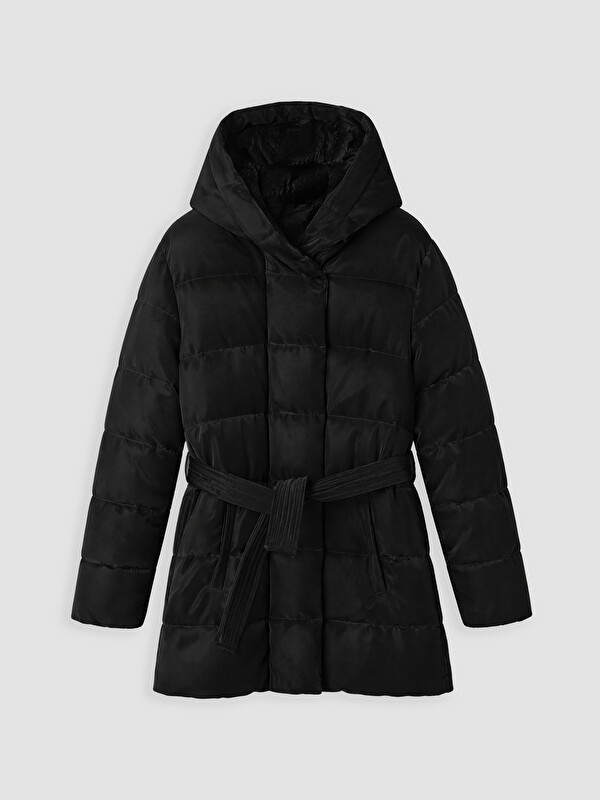 LCW Kids Kapüşonlu Kız Çocuk Şişme Mont