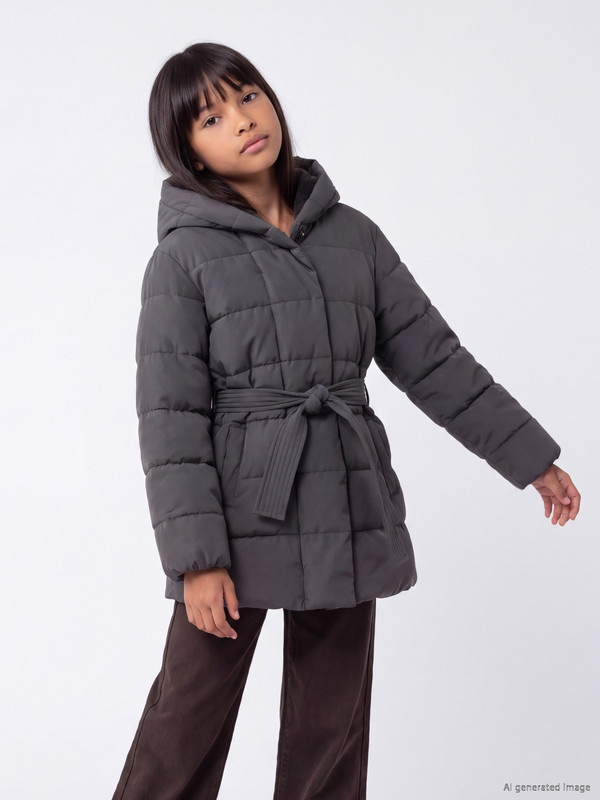 LCW Kids Kapüşonlu Kız Çocuk Şişme Mont