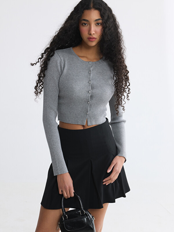 XSIDE Crew Neck Women's Knitwear Cardigan