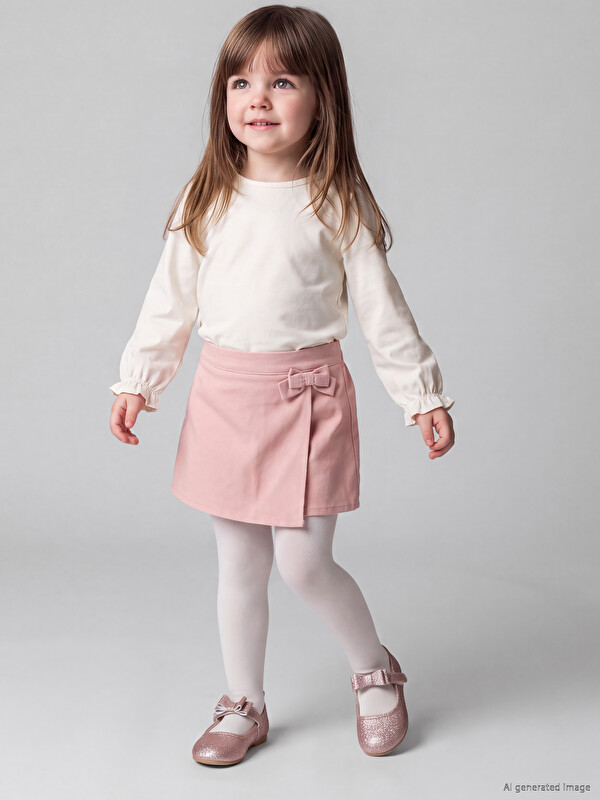 LCW baby Bow Cotton Baby Girls' Shorts