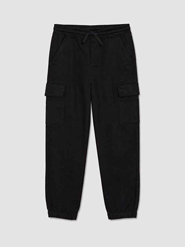 LCW Kids Boy Black Cargo Trousers
