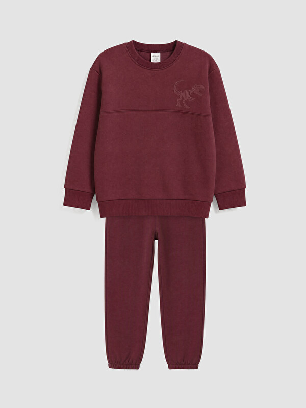 LCW Kids Dinosaur Printed Boys' Tracksuit Set
