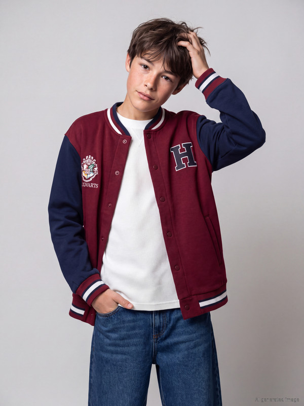 LCW Kids Baseball Collar Harry Potter Licensed Thick Jacket
