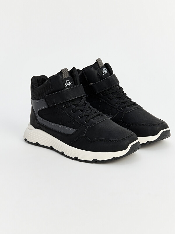 LCW STEPS Boys' Hook-and-Loop Ankle Sneaker