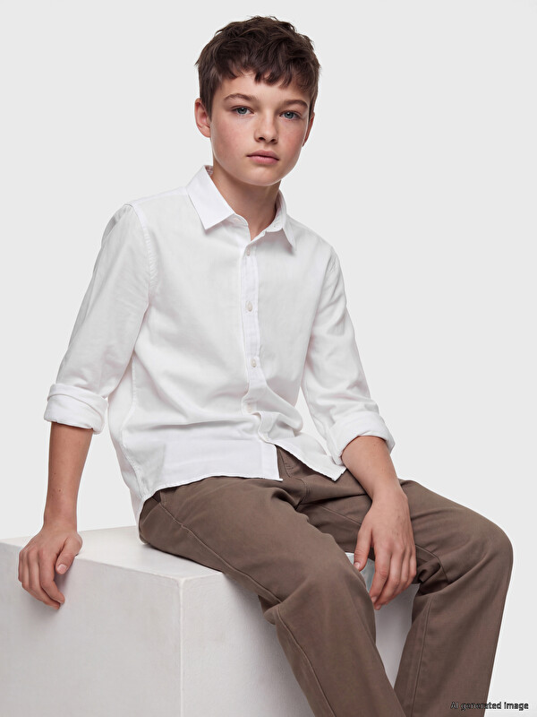 LCW Kids Uzun Kollu Erkek Çocuk Gömlek
