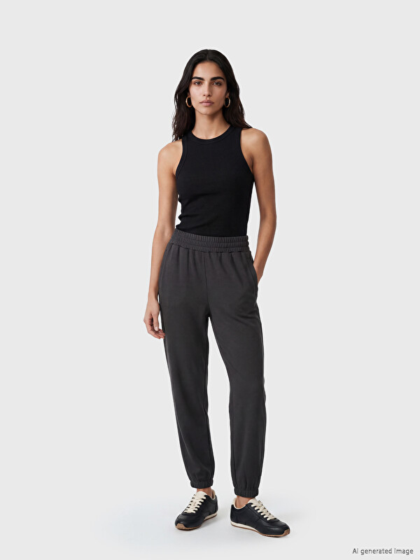 LC WAIKIKI Woman Anthracite Jogger Sweatpants