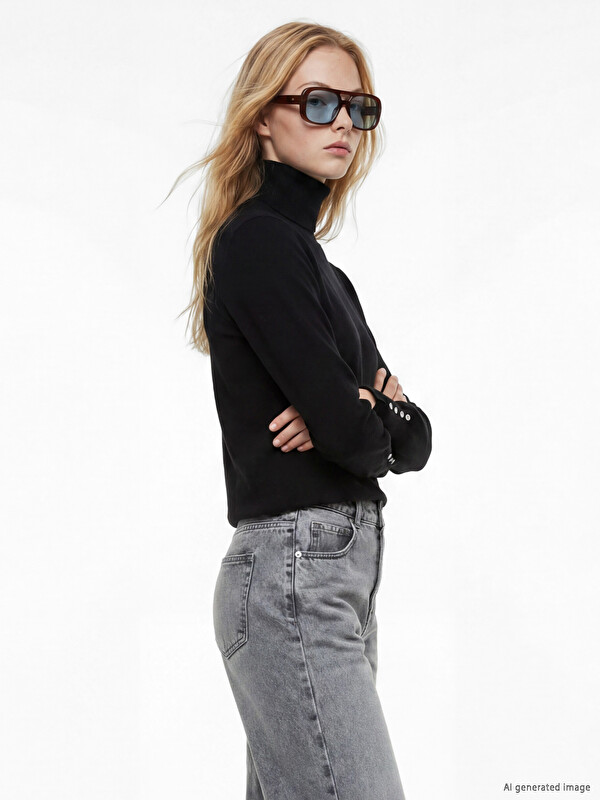 XSIDE Turtleneck Women's Knitwear Sweater