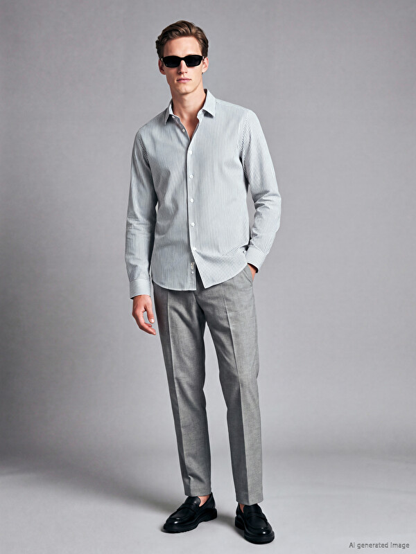 SOUTHBLUE Regular Fit Men's Pleated Trousers