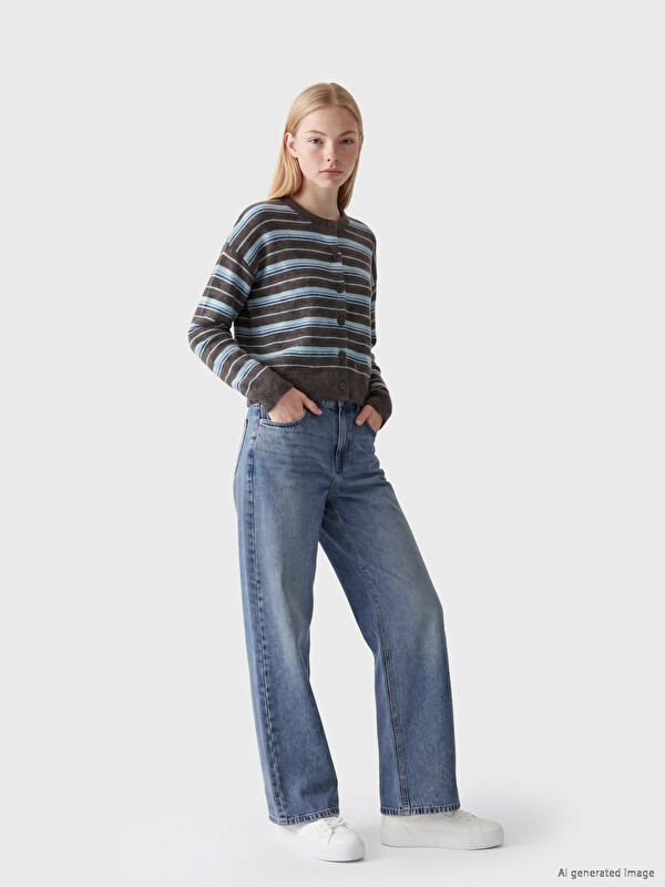 XSIDE Jean Femme Coupe Droite