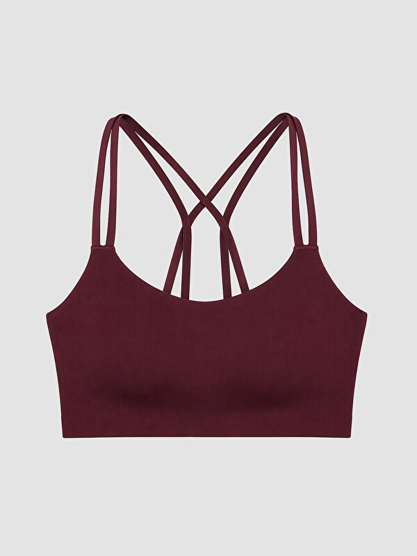 KOOR SPORT Woman Bordeaux Sports Bra & Sports Bustier