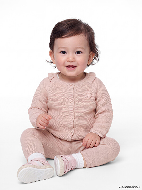 LCW baby Baby Girls' Knitwear Cardigan and Pants