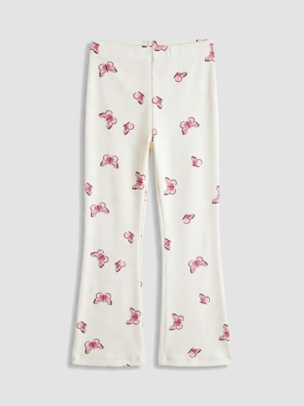 LCW Kids Ribbed Flare Girls' Leggings