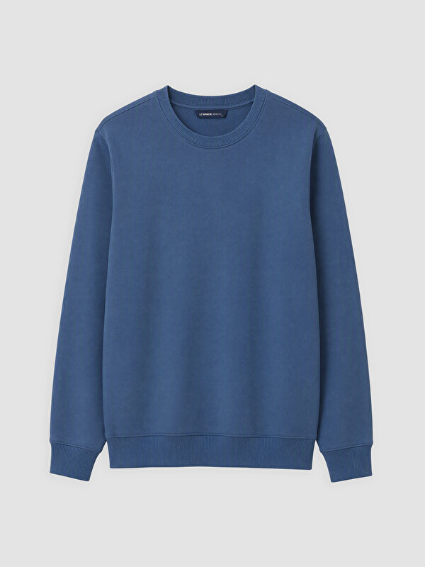 LCWAIKIKI Classic Bisiklet Yaka Erkek Kalın Sweatshirt