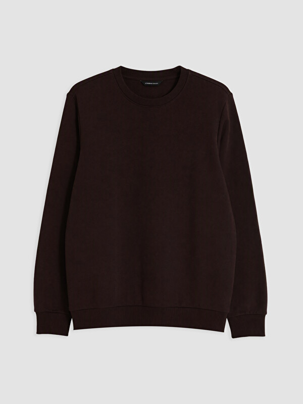 LCWAIKIKI Classic Bisiklet Yaka Erkek Kalın Sweatshirt