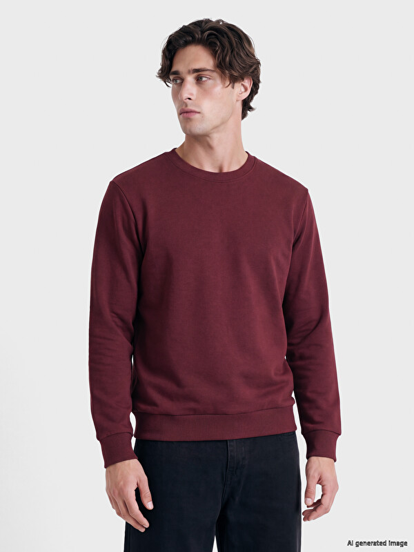 LCWAIKIKI Classic Crew Neck Men's Thick Sweatshirt