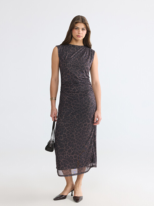 LCWAIKIKI Classic Frau Braun Kleid