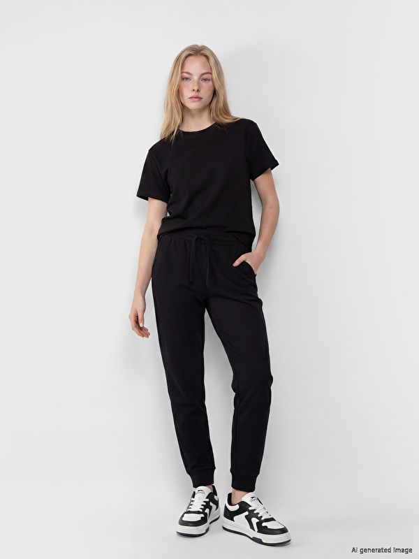 XSIDE Woman Black Jogger Sweatpants