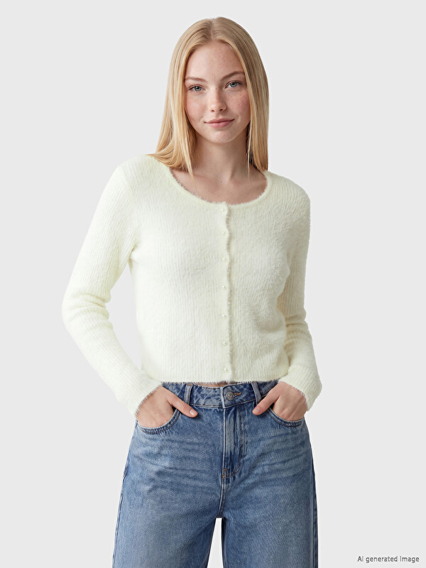XSIDE Crew Neck Women's Knitwear Cardigan