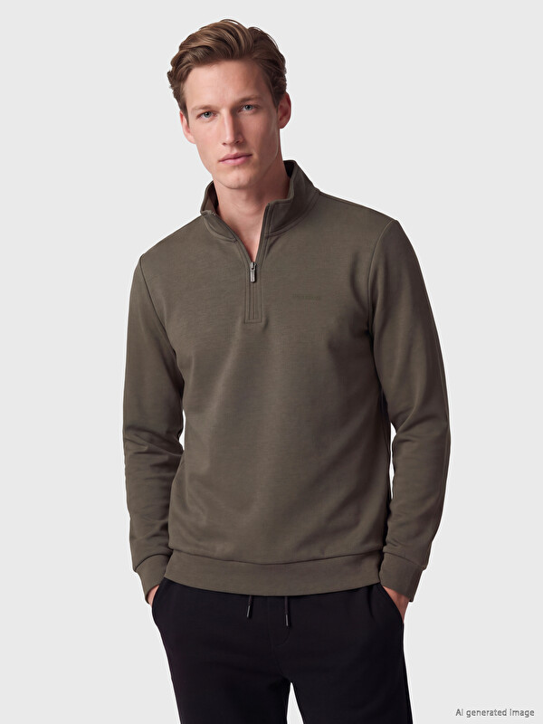 SOUTHBLUE Mock Neck Men's Sweatshirt