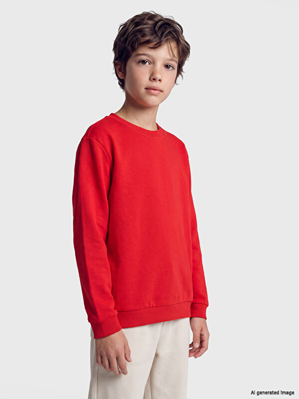 LCW Kids Crew Neck Boys' Sweatshirt