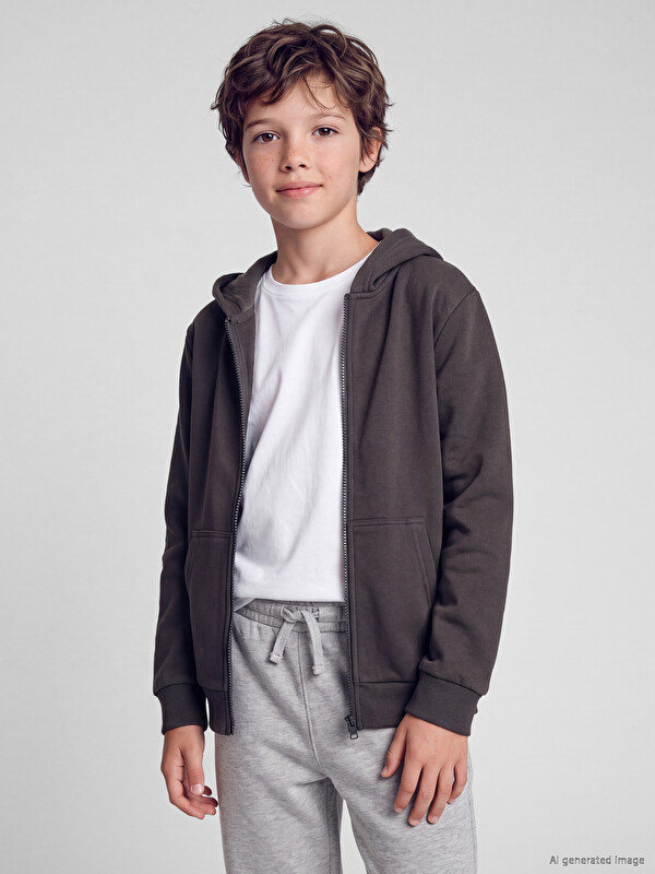 LCW Kids Hooded Thick Boys' Sweatshirt
