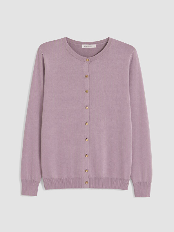LCW EVERYDAY Cardigan Tricotat cu Guler Rotund pentru Femei