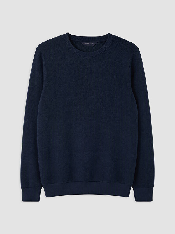 LCWAIKIKI Classic Bisiklet Yaka Erkek Sweatshirt