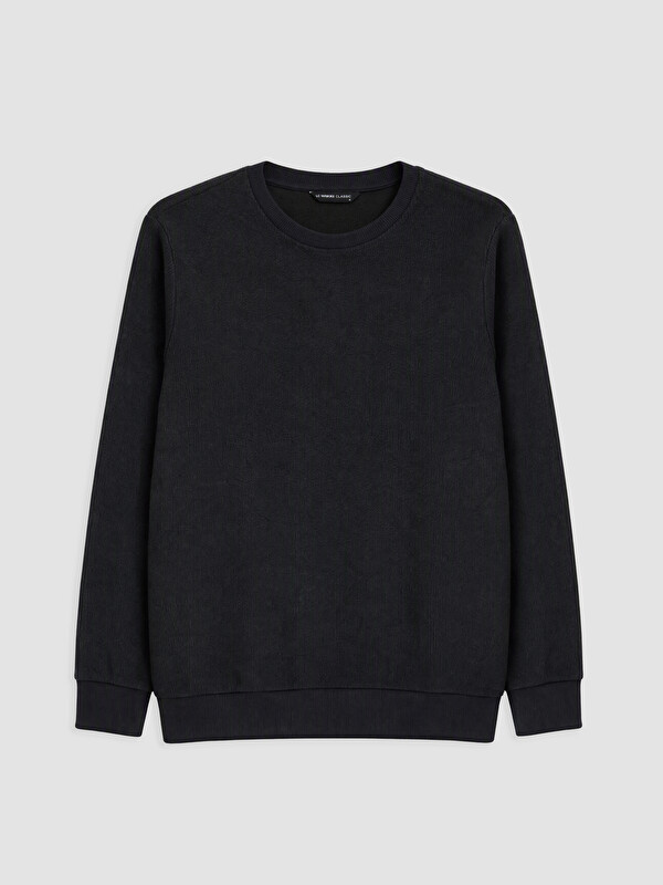 LCWAIKIKI Classic Bisiklet Yaka Erkek Sweatshirt