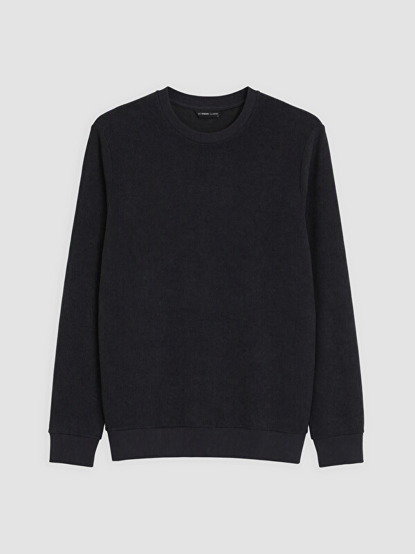 LCWAIKIKI Classic Bisiklet Yaka Erkek Sweatshirt