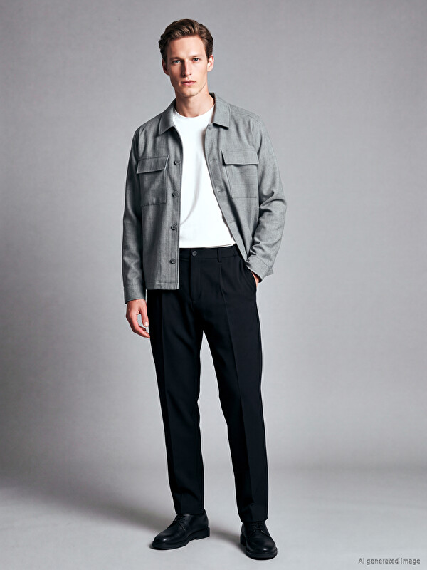 SOUTHBLUE Regular Fit Men's Pleated Trousers