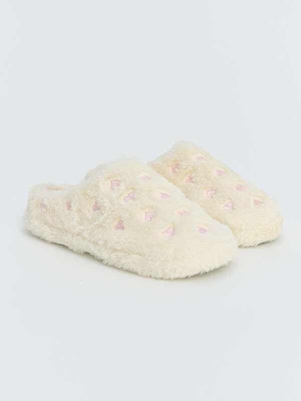 LCW STEPS Embroidery Detailed Girls' Home Shoes