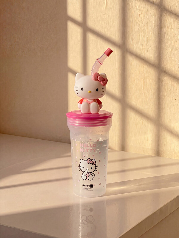 LCW HOME Hello Kitty Figuriertes Strohhalmglas