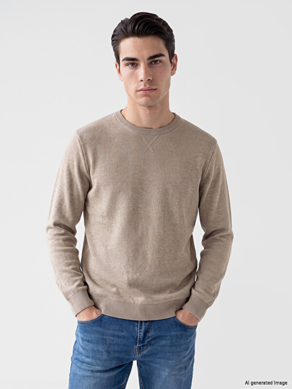 LCWAIKIKI Classic Crew Neck Men's Sweatshirt